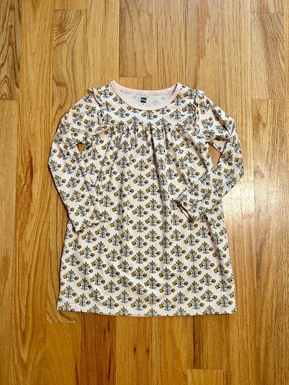 Tea Collection long sleeve mighty mini dress, iznik floral